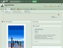 Tablet Screenshot of marcuslovesus.deviantart.com