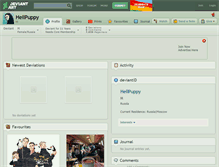 Tablet Screenshot of hellpuppy.deviantart.com
