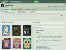 Tablet Screenshot of mandilicious.deviantart.com