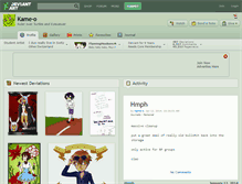Tablet Screenshot of kame-o.deviantart.com