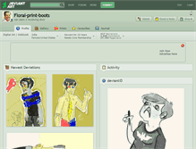 Tablet Screenshot of floral-print-boots.deviantart.com