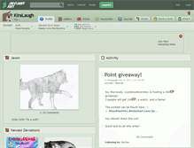 Tablet Screenshot of kiralaugh.deviantart.com