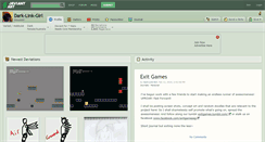 Desktop Screenshot of dark-link-girl.deviantart.com