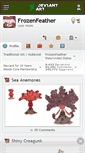 Mobile Screenshot of frozenfeather.deviantart.com