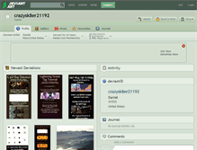 Tablet Screenshot of crazysk8er21192.deviantart.com