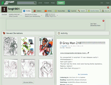 Tablet Screenshot of fangirl801.deviantart.com