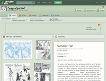 Tablet Screenshot of dragonsspirit60.deviantart.com