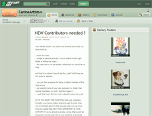 Tablet Screenshot of canineartists.deviantart.com