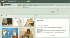Desktop Screenshot of murderaddict.deviantart.com