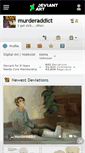Mobile Screenshot of murderaddict.deviantart.com
