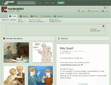 Tablet Screenshot of murderaddict.deviantart.com