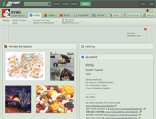 Tablet Screenshot of kymg.deviantart.com