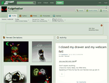 Tablet Screenshot of fudgefeather.deviantart.com