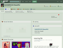 Tablet Screenshot of dangerouslybeautiful.deviantart.com