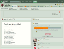 Tablet Screenshot of luckylisa.deviantart.com