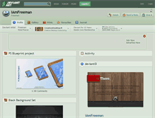 Tablet Screenshot of iamfreeman.deviantart.com