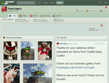 Tablet Screenshot of hopelegacy.deviantart.com