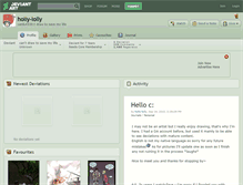 Tablet Screenshot of holly-lolly.deviantart.com