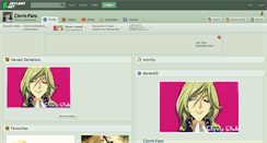 Desktop Screenshot of clovis-fans.deviantart.com
