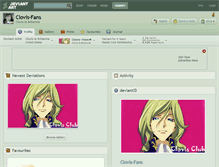 Tablet Screenshot of clovis-fans.deviantart.com