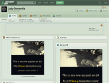 Tablet Screenshot of lady-dementia.deviantart.com