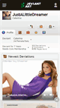 Mobile Screenshot of justalittledreamer.deviantart.com