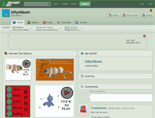 Tablet Screenshot of billyofdoom.deviantart.com