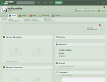 Tablet Screenshot of mollycoddles.deviantart.com