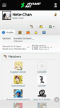 Mobile Screenshot of nete-chan.deviantart.com