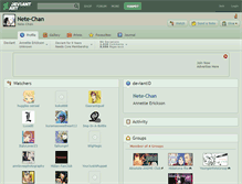 Tablet Screenshot of nete-chan.deviantart.com