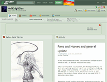 Tablet Screenshot of hellknightdan.deviantart.com