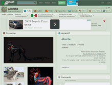 Tablet Screenshot of ailoncha.deviantart.com