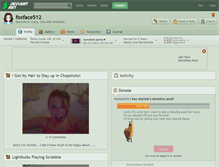 Tablet Screenshot of foxface512.deviantart.com