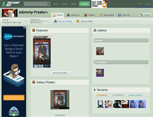 Tablet Screenshot of adommy-freaks.deviantart.com