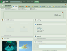 Tablet Screenshot of izzyland.deviantart.com