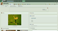 Desktop Screenshot of cybermystic.deviantart.com