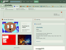 Tablet Screenshot of oliverbaby.deviantart.com