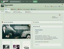 Tablet Screenshot of easycreation.deviantart.com