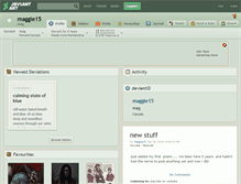 Tablet Screenshot of maggie15.deviantart.com