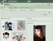 Tablet Screenshot of chrissytor.deviantart.com