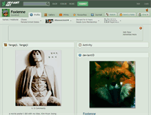 Tablet Screenshot of foxienne.deviantart.com