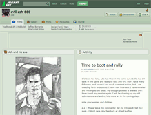 Tablet Screenshot of evil-ash-666.deviantart.com