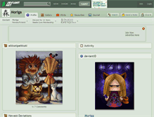 Tablet Screenshot of moriga.deviantart.com