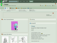 Tablet Screenshot of chazes.deviantart.com