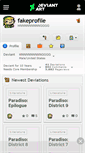 Mobile Screenshot of fakeprofile.deviantart.com