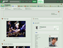 Tablet Screenshot of moyaxxx.deviantart.com