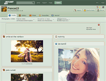 Tablet Screenshot of frances23.deviantart.com