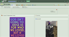 Desktop Screenshot of girl-in-glass.deviantart.com