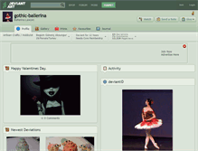 Tablet Screenshot of gothic-ballerina.deviantart.com