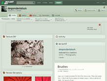Tablet Screenshot of despondentstock.deviantart.com